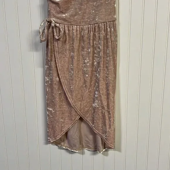 Weissman Pink Velvet Dance Costume Dress Recital Performance Dress Adult S - Picture 4 of 9